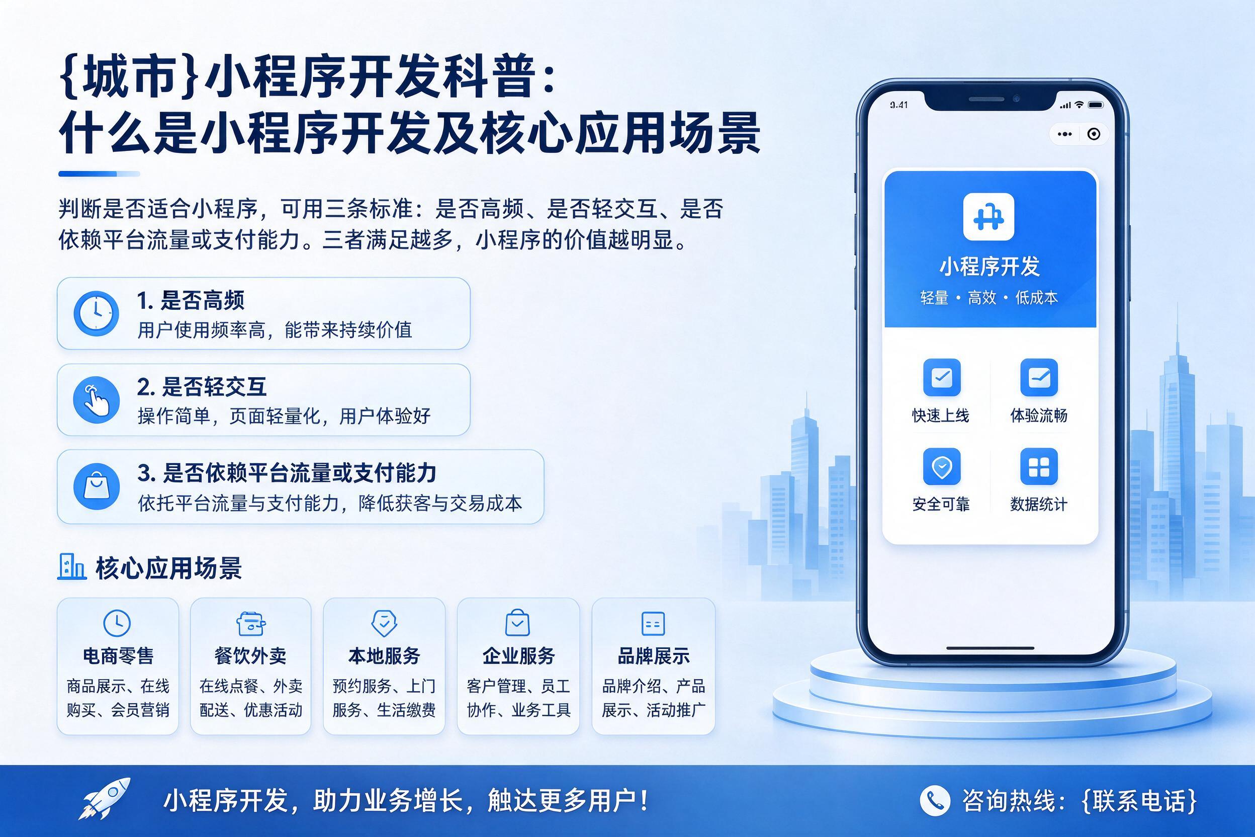 平江小程序开发科普：什么是小程序开发及核心应用场景